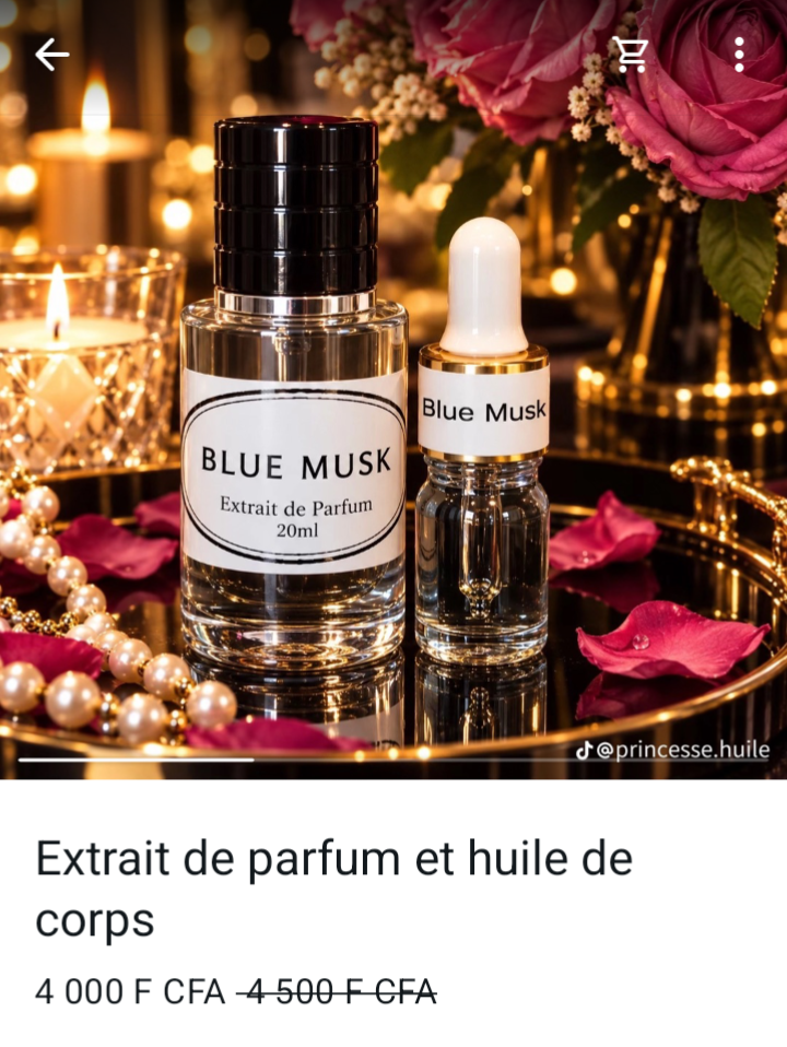Blue Musk extrait + huile