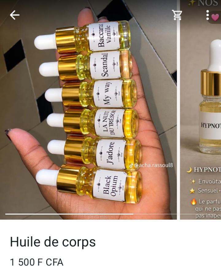 Huile de corps